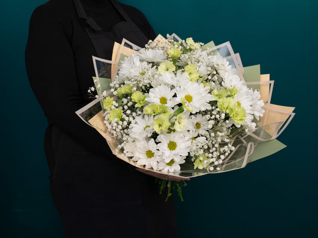 Ziedu pušķis ar krizantēmām  | 04 |