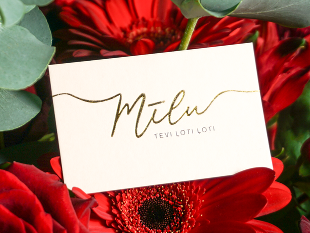 Mini kartīte | mīlu | + varianti |