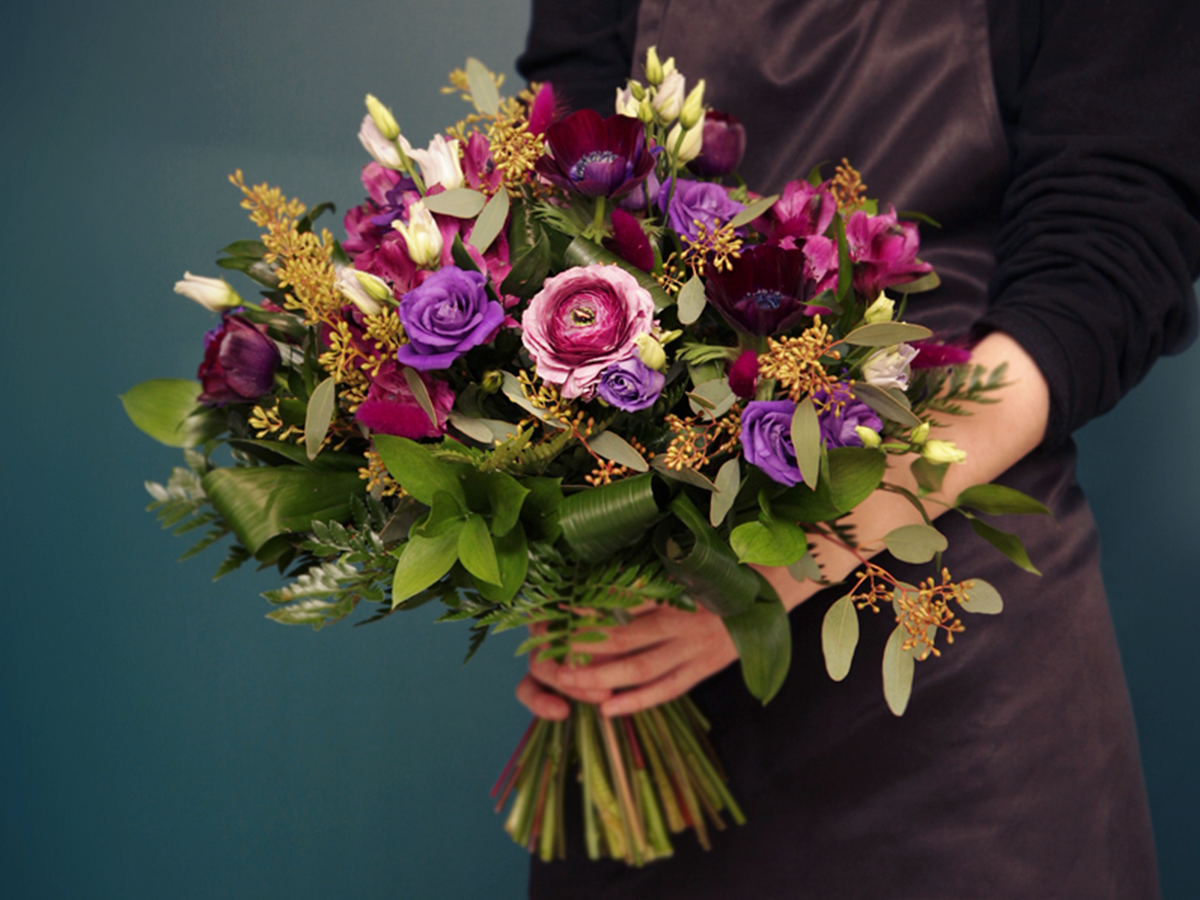 Bouquet of seasonal flowers | 01 | pink