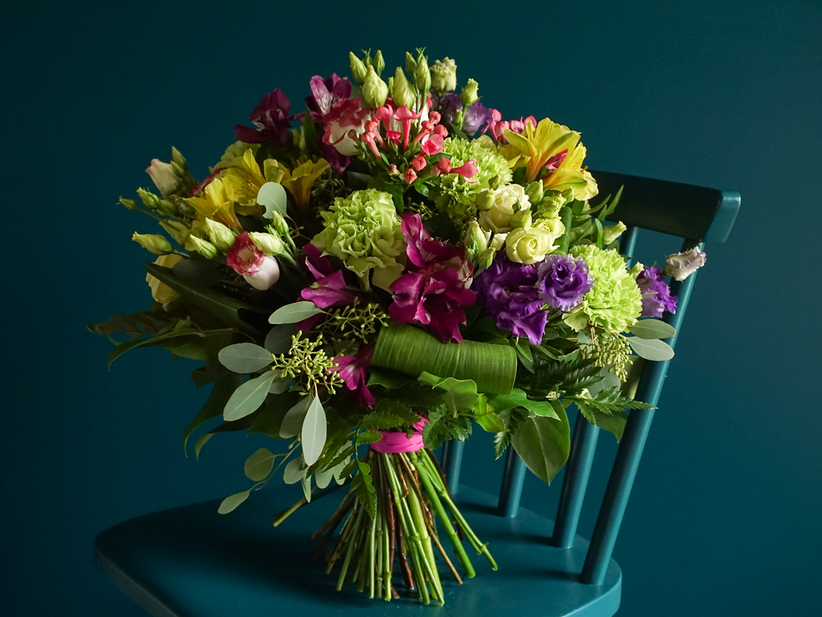 Bouquet of seasonal flowers | 01 | pink