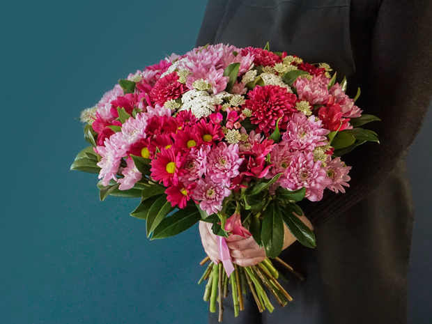 Ziedu pušķis ar krizantēmām | 01 |